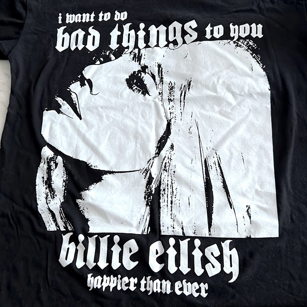 Billie Eillish graphic tee Small used great conditions